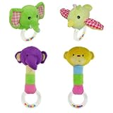 Babyloop S��er Baby Greifling | Pl�schtier, Rassel und Bei�ring in einem | "3 in 1"-Babyspielzeug | 6 verschiedene Tiermotivevon "Babyloop"