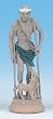 Religious Statue - Saint Lazarus - 4" Height - Magnetic and Adhesive Base