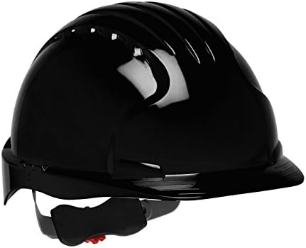 Evolution Deluxe 6151 280-EV6151-11 Standard Brim Hard Hat with HDPE Shell, 6-Point Polyester Suspension and Wheel Ratchet Adjustment