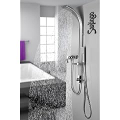 Aluminium Duschpaneel Duschs�ule in silber von Sanlingo