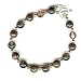 Sterling Silver, Bronzite & Smokey Quartz Bracelet by SilverChicks