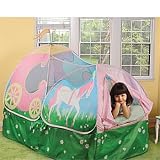 Pop-Up Princess Carriage Bed Tent