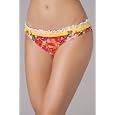Betsey Johnson Orange Slice Tab Side Brazilian Bottom