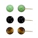 3-Pair 8mm Stud Earring Set in 14K Yellow Gold - title=