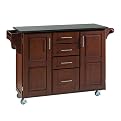 Black Granite Top Create-a-Cart - Cherry