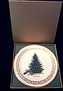 Lenox China 1980 Christmas Tree Plate Mint in Box