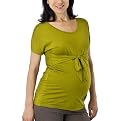 Liz Lange&reg; Tie Front Knit Top- Green