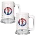 Texas Rangers Set of 2 Beer Glass Tankard Mugs