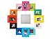 Family Time Photo Frame Wall Clock- Multi Coloured