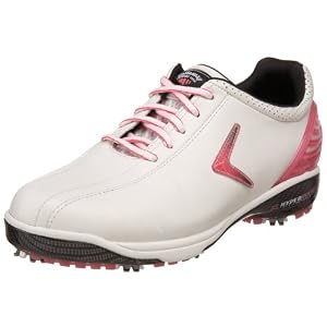Buy Callaway Ladies Hyperbolic Golf Shoe,White Pink,US Ladies 6 M by Callaway