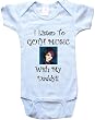 I LISTEN TO GOTH MUSIC WITH MY DADDY! - BigBoyMusic Baby Designs - White, Blue or Pink Onesie / Baby T-shirt