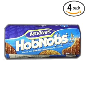 McVities Milk Chocolate Hob Nobs, 10.5-Ounce (Pack of 4)