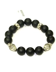 6.2ct Diamond Pave Cord Beaded Bracelet 925 Sterling Silver Fashion Jewelry