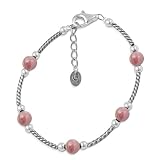 Search : Sterling Silver and Rhodochrosite Bracelet