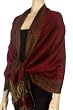 70" x 28" Border Pattern Double Layer Woven Pashmina Shawl / Scarf / Wrap / Stole ( 20 Cool Colors )