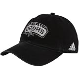 adidas San Antonio Spurs Black Basic Logo Slouch Adjustable Hat