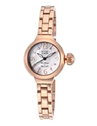 Womens Miami Beach Art Deco White MOP Dial Rose Gold Tone IP Stainless Steel
