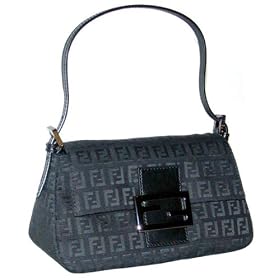 Click here to buy Fendi Mama Mini Black Zucchino Baguette 8BR180-JQ5-F0QA1 by Fendi.