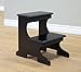 Frenchi Home Furnishing Step Stool, Black Finish