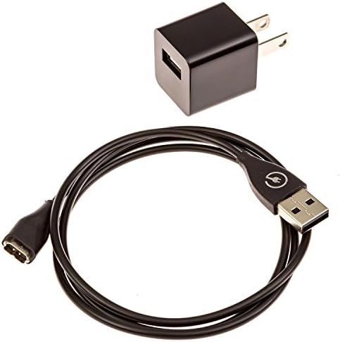 Fitbit Charge HR 3.3ft Replacement USB Charger and Wall Adapter with Reset Options (1 Year Warranty Guaranteed)