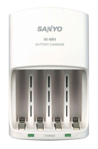 SANYO 4-Position Ni-MH Rechargeable Battery Charger
