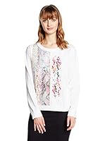 Marc Cain Sudadera (Blanco / Multicolor)