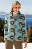 Mayan Print Fleece Jacket
