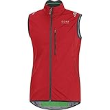 GORE BIKE WEAR Men's ELEMENT WINDSTOPPER Active Shell Vest, size M, red