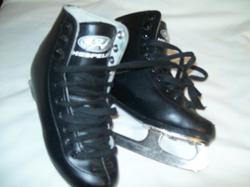 Hespeler Black Ice figure Skates - Size 1.0 (youngster) - only used 1 time - LIKE NEW