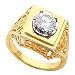 14K White or Yellow Gold Diamond Man's Ring - 1.00 Ct. (ALSO AVAILABLE WITH GEMSTONES)