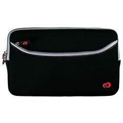 Kroo NH21GZK1 Double-Zipper Sleeve with Pocket Net Book PC (Black)