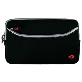 Kroo NH21GZK1 Double-Zipper Sleeve with Pocket Net Book PC (Black)