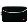 Kroo NH21GZK1 Double-Zipper Sleeve with Pocket Net Book PC (Black)