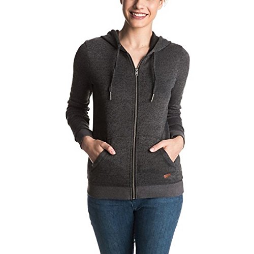 ロキシー アウター パーカ＆スウェット Roxy Women's Signature Full Zip Hoodie True Black [並行輸入品]
