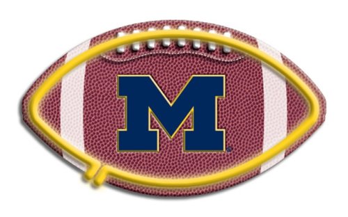 University of Michigan Wolverines Neon Football Light