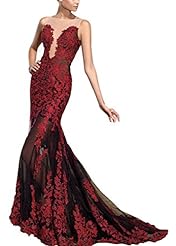 Sexy Cocktail Applique Belted Lace Sweetheart Mermaid Party Dress 