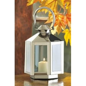 12 SILVER CARRIAGE LANTERN WEDDING CENTERPIECES