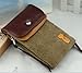 Big Mango Soft Fuzz and PU Leather Purse for Apple Iphone 4 4s Iphone 5 5s 5c Samsung Galaxy S4 S3 Galaxy Note 2 HTC with Shoulder Strap & Magnetic Snap Bottom Closure - Brown