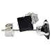 Sterling Silver Black 0.40 Carat Size (each) Princess Cut CZ Stud Earrings