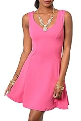 Sleeveless Polyester/Spandex Flowy  Dress