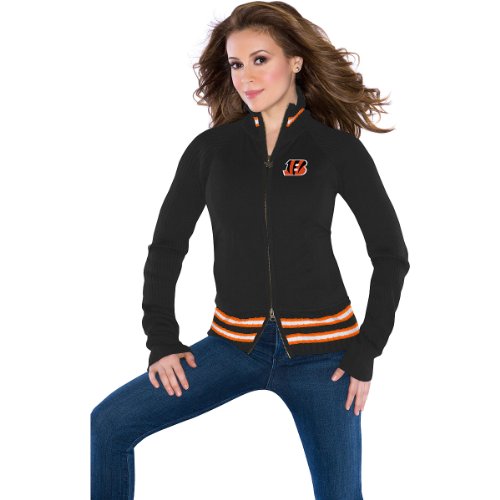 Touch by Alyssa Milano Cincinnati Bengals Women's Sweater Mix Jacket Extra Large at Amazon.com