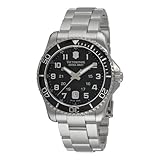 Victorinox Swiss Army Men's 241436 Maverick Stainless Steel Black Dial Watch