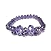Crystal Faceted Glass Fashion Stretch Bangle Bracelet