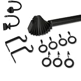 Elite Home Fashions 12-Piece Sunset Window Rod Set Natural 28-Inch-by-48-Inch