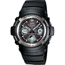 Casio Men's G-Shock Multi-Band Solar Atomic Analog Watch #AWG100-1A