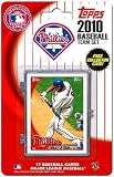 Topps MLB Baseball Cards 2010 Philadelphia Phillies 17 Card Team Set Includes Exclusive Card!