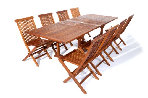 Teak Butterfly Extension Table Set – Teak table