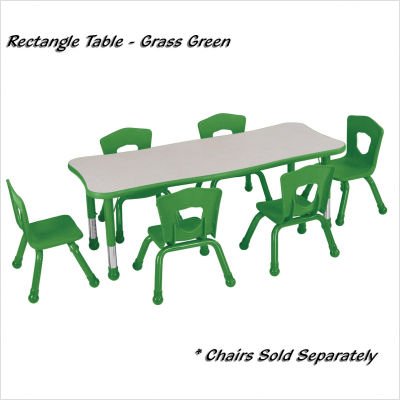 Picture of Brite Kids Bundle-30 Quick Shi Classroom Rectangular Table (Set of 2) color Fire Engine Red, Siz 71