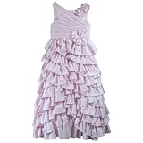 Sarah Louise Pleat Bodice Dress with Tier Ruffle Skirt (size 8)