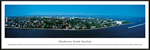 Blakeway Worldwide Panoramas Charleston, South Carolina - Blakeway Panoramas Skyline Posters with Standard Frame